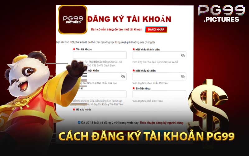 Cách Đăng Ký Tài Khoản PG99